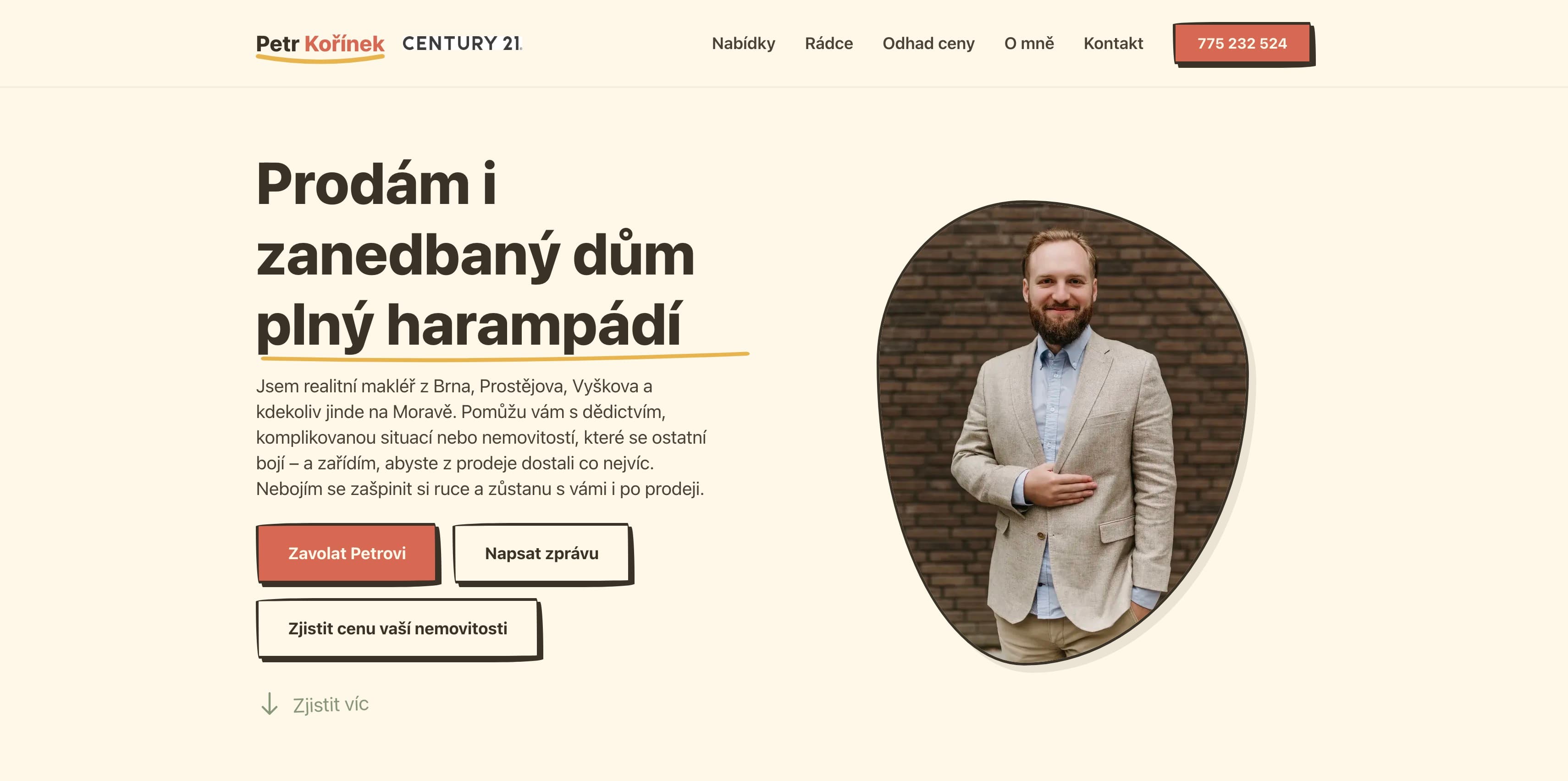 Kořínek Real: Kompletní značka a web